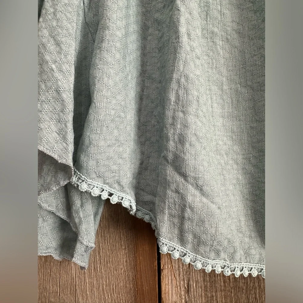 Boutique Off the Shoulder Blouse in Blue Green Size Medium - Picture 7 of 17